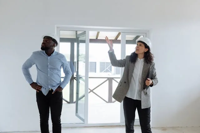 People inspecting the inside of a rental unit
